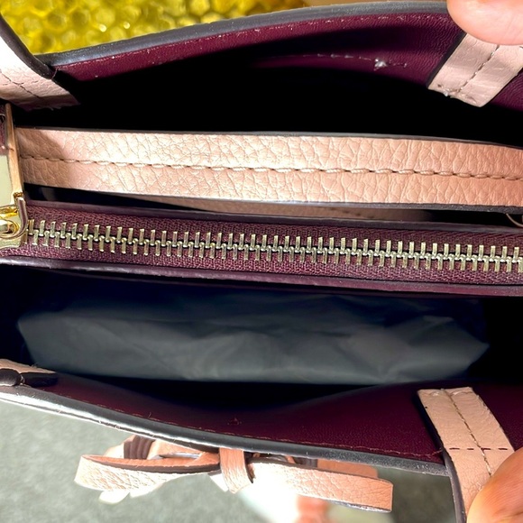 NWT Mini Kate Spade Pink Hayes Leather Rosycheeks Satchel - Picture 6 of 8